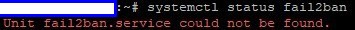 systemctl status fail2ban