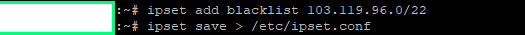 add blacklist